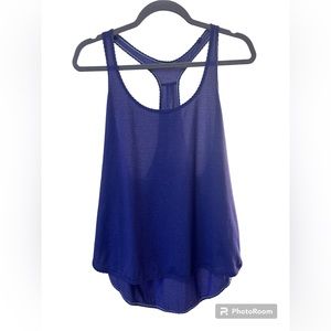 Lululemon: Purple Racerback Scalloped Hem Tank